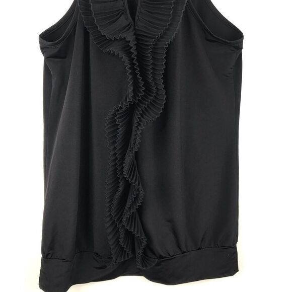 Boston Proper Sleeveless Ruffle Front Blouse - Picture 3 of 11